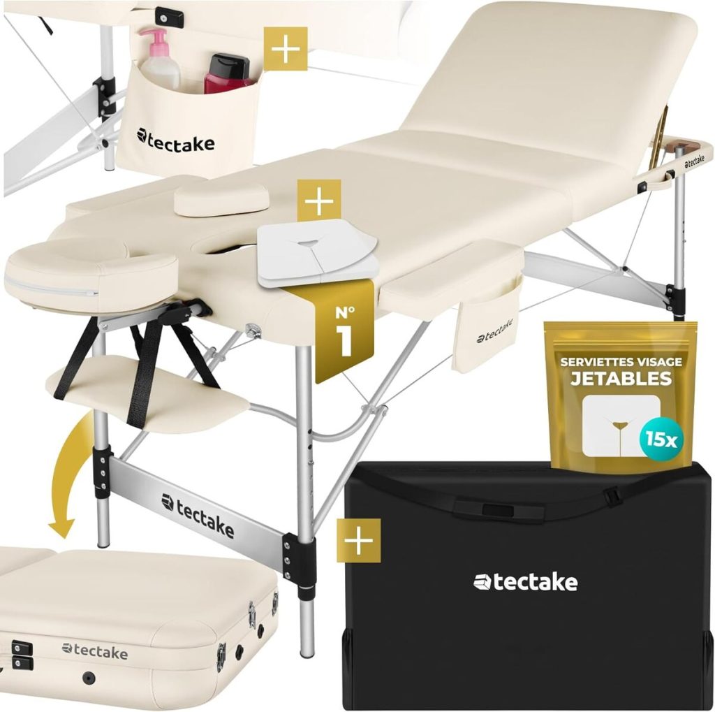 Test de la table de massage TecTake® : confort et praticité