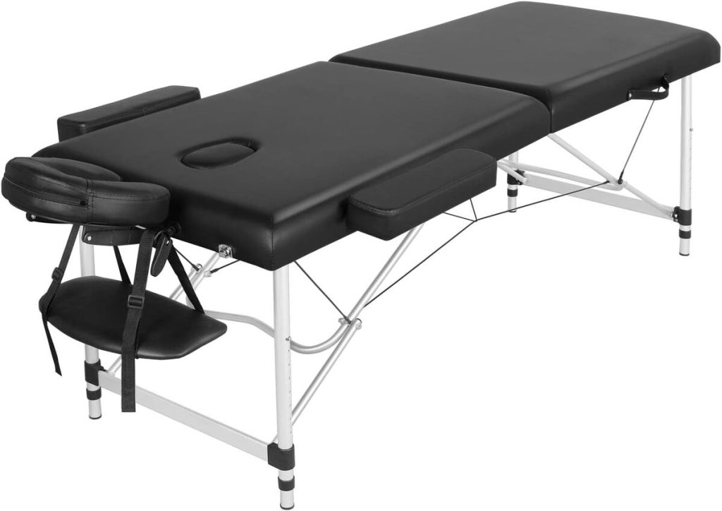Test : table de massage pliante Yaheetech 2 zones
