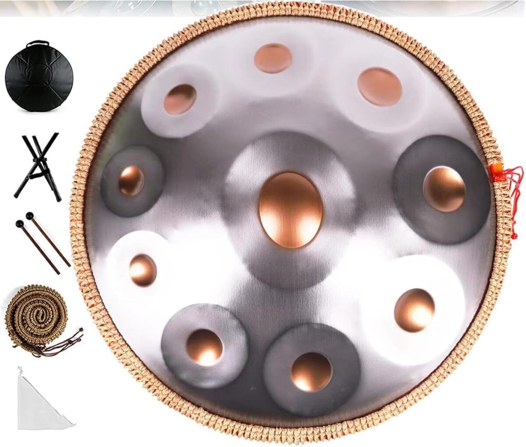 Test du handpan drum 22 pouces de notes en ré mineur : un voyage sonore thérapeutique