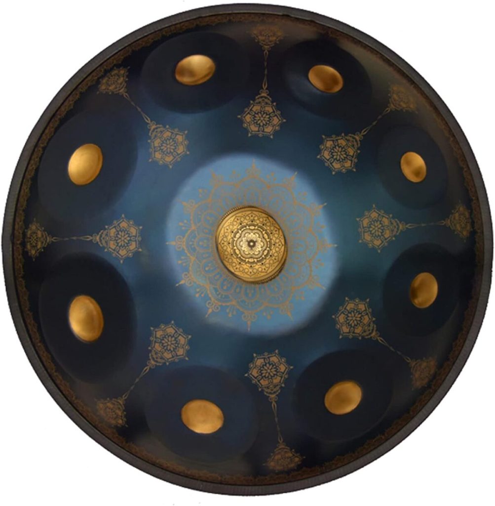 Test du handpan Yuanzhou Mandala bleu 22