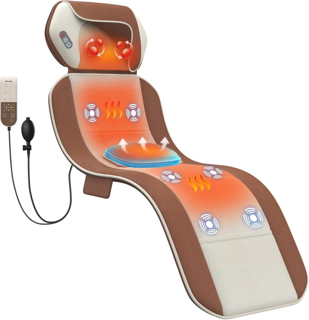 Test du tapis de massage Shiatsu complet avec chaleur et vibrations
