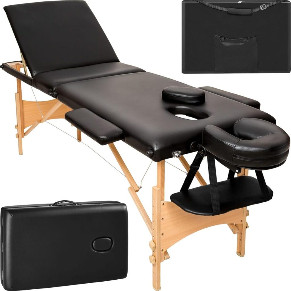 Test de la table de massage TecTake 3 zones : performance et confort portable