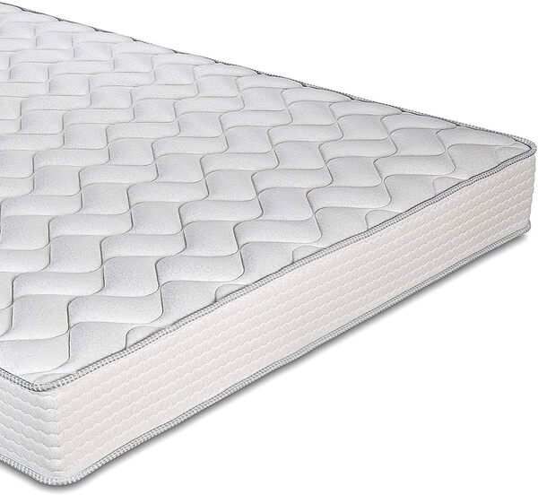 EVERGREENWEB - Matelas Double 170x200 en Mousse Waterfoam Élastique 20 cm de Hauteur avec 2 Coussins Memory Foam, Orthopédique, 7 Zones de Confort, Revêtement Blanc Effet MASSANT Tissu Anti-Acariens