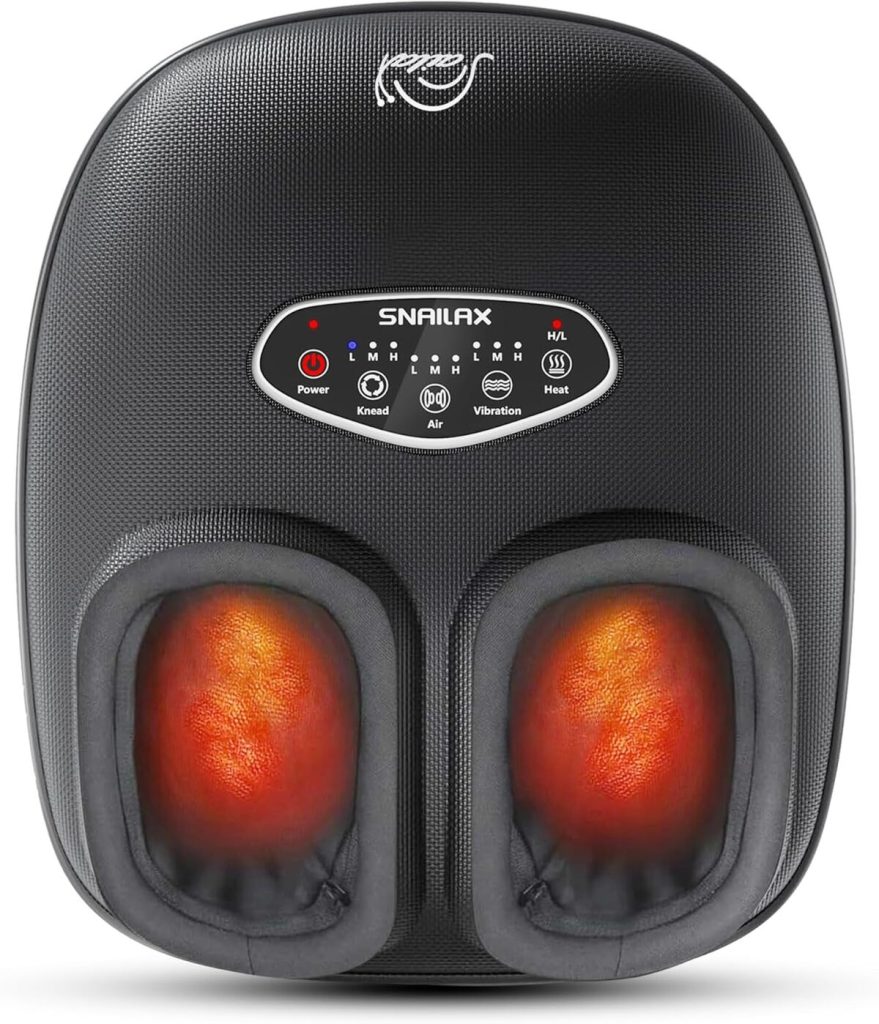 Test du masseur pieds SNAILAX Shiatsu chauffant sous bureau