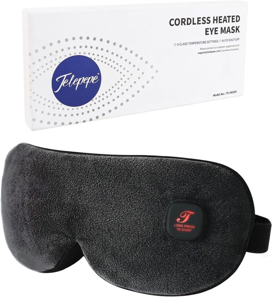 Masque Yeux Lesté Et Chauffant Réutilisable - Pour Yoga, Relaxation Et Voyages