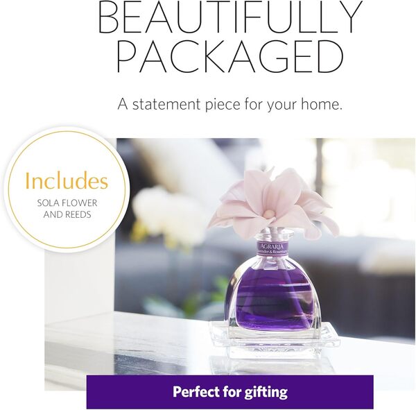 Agraria AirEssence – Ensemble de diffuseurs de fleurs et de roseaux, faits à la main, diffuseur d'huile parfumée, diffuseur de fleurs et de roseaux, coffret cadeau pour toutes les occasions