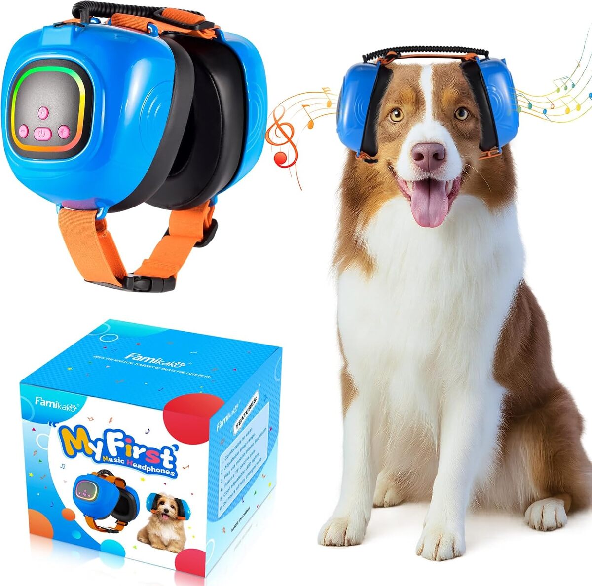 Test : casque audio Famikako pour chien apaisant et anti-anxiรฉtรฉ