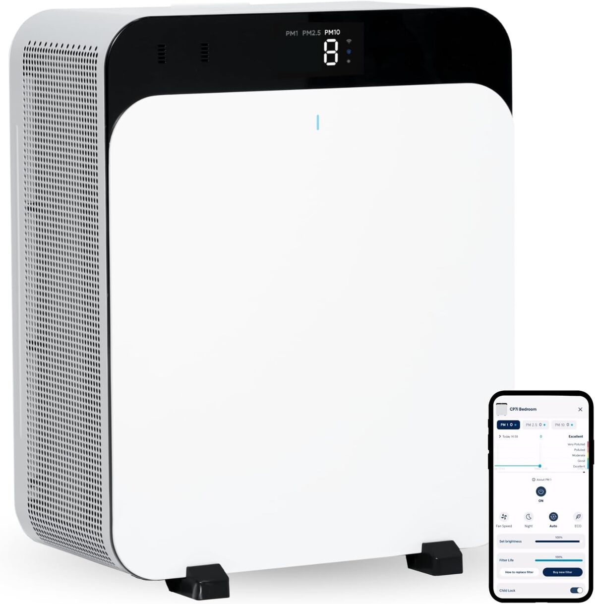 Test du BLUEAIR Classic Pro CP7i : purificateur d'air performant pour grands espaces