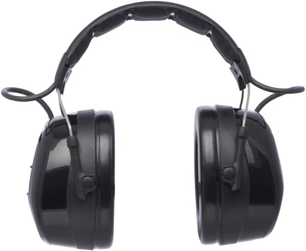 3M Peltor WorkTunes Pro Radio FM - Casque antibruit en serre-tête avec entrée MP3 - Atténuation 32 dB - 1 x casque double fonction musique/antibruit en noir, 14.3 x 11.9 x 20.8 cm