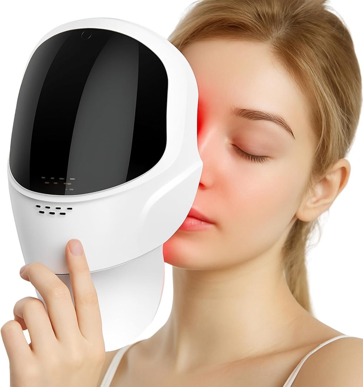 Test du masque LED visage Glownova : soin anti-rides maison