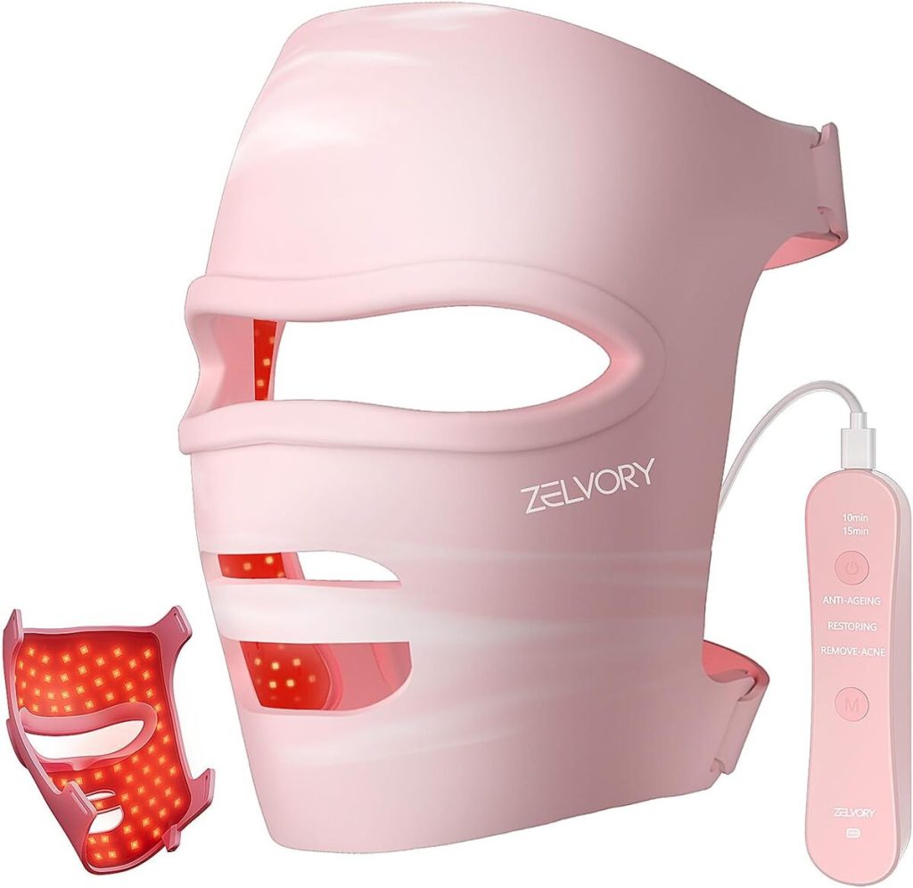 Test du masque Led visage : luminothérapie anti-âge et acné