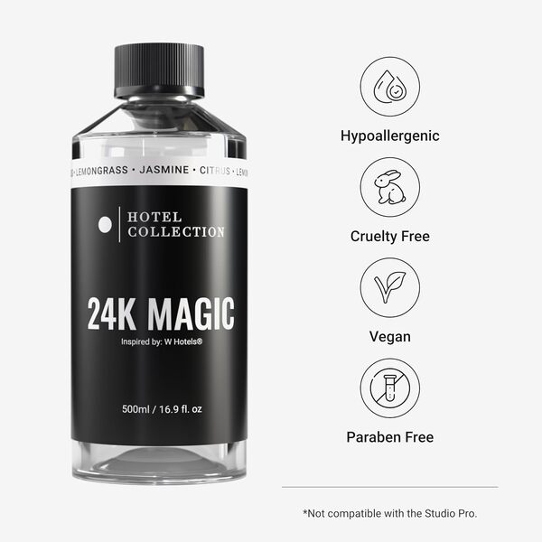 Collection Hôtel - Huile essentielle 24K Magic - Diffuseur d'huiles essentielles inspiré des hôtels de luxe - Pour diffuseurs d'huiles essentielles - 500 ml