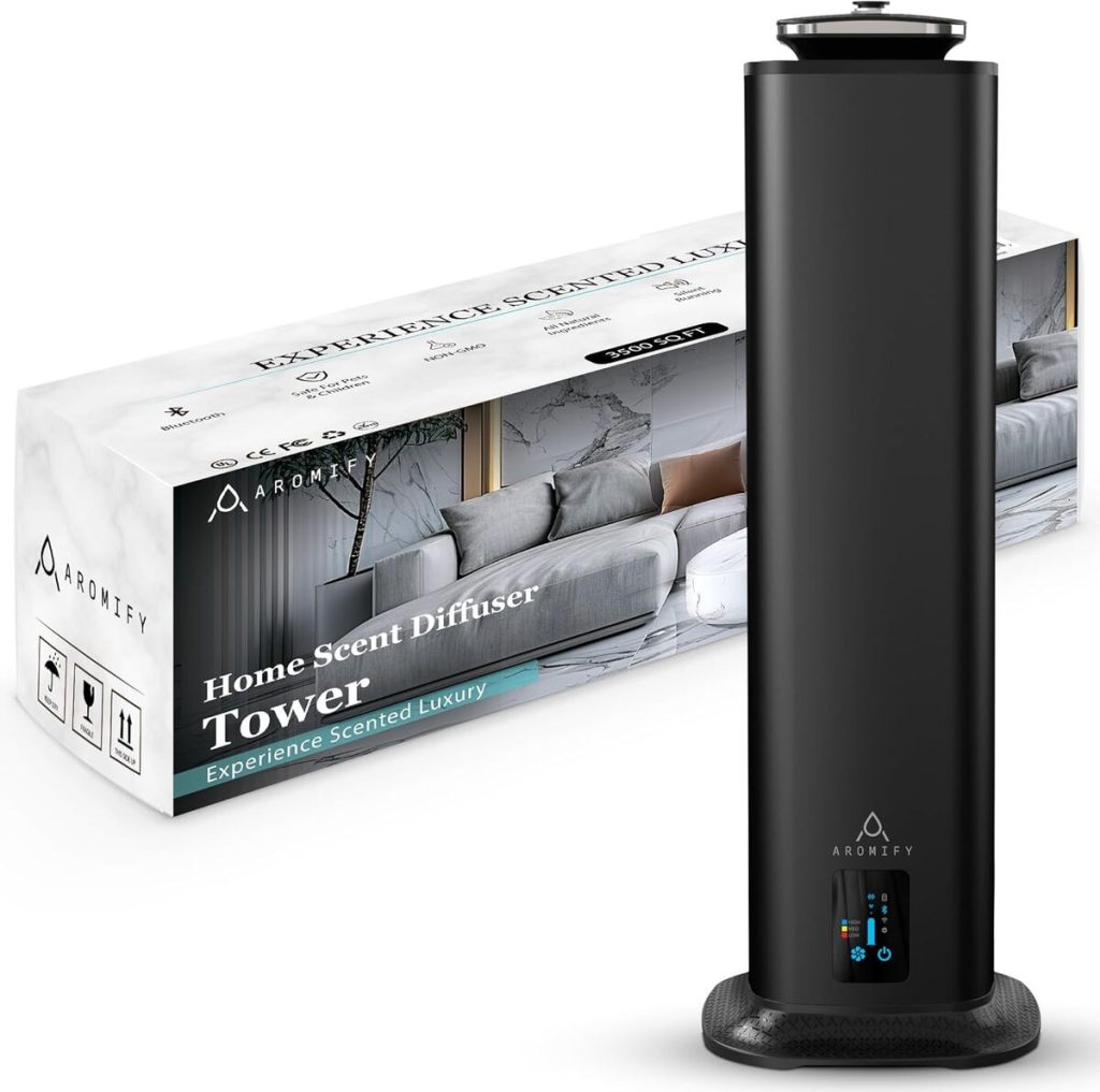 Test Tower Diffuseur d'arômes Bluetooth 3 500 m²