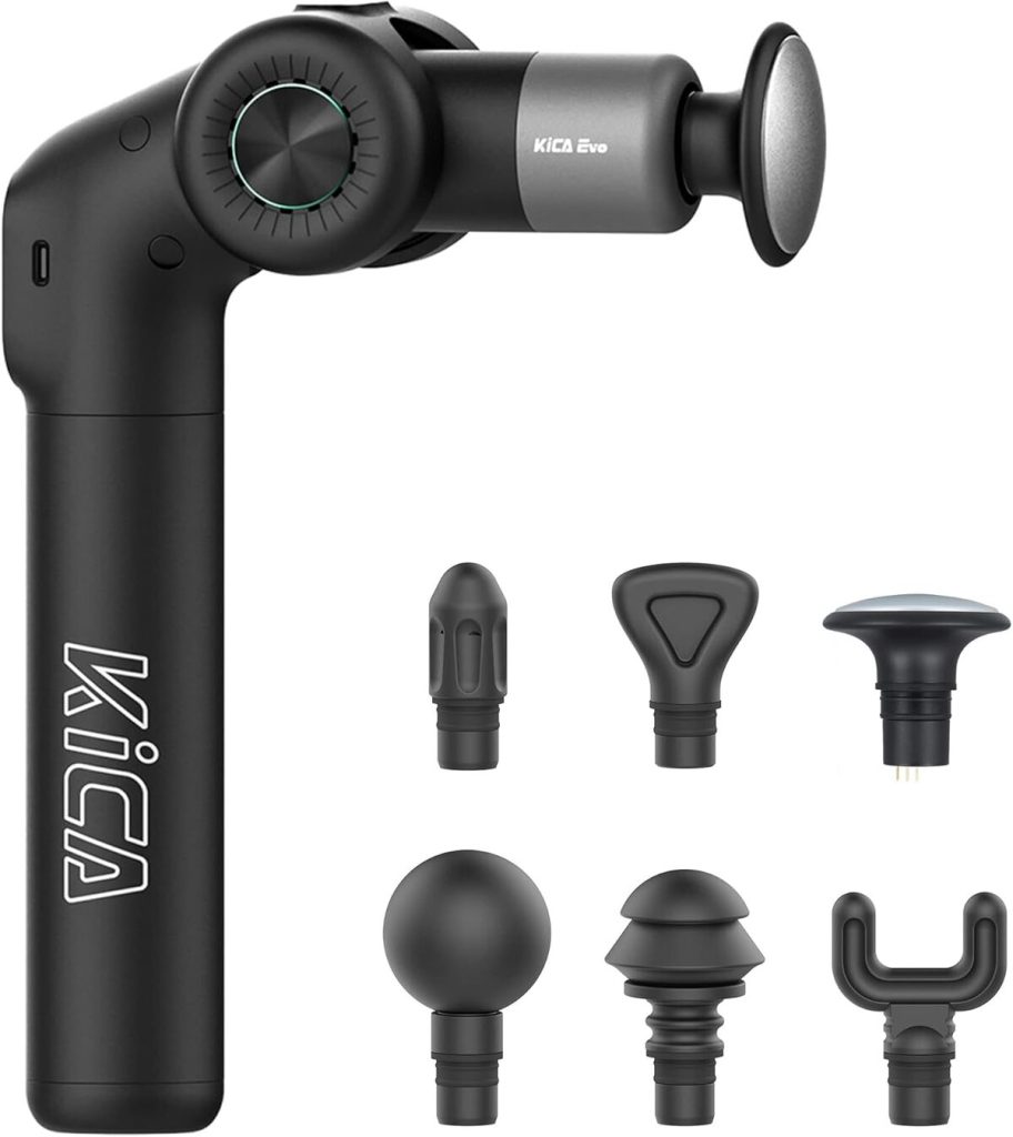 Test du pistolet de massage Kica Evo : soulagement musculaire assuré