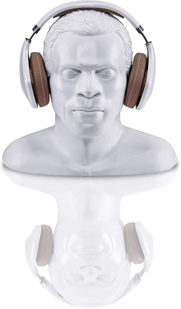 OEHLBACH Casque d'écoute Stand in Silence - Fait à la Main, en matière synthétique - tête emblématique pour Le Rangement de Gros et Lourds écouteurs Supra et Supra - Blanc