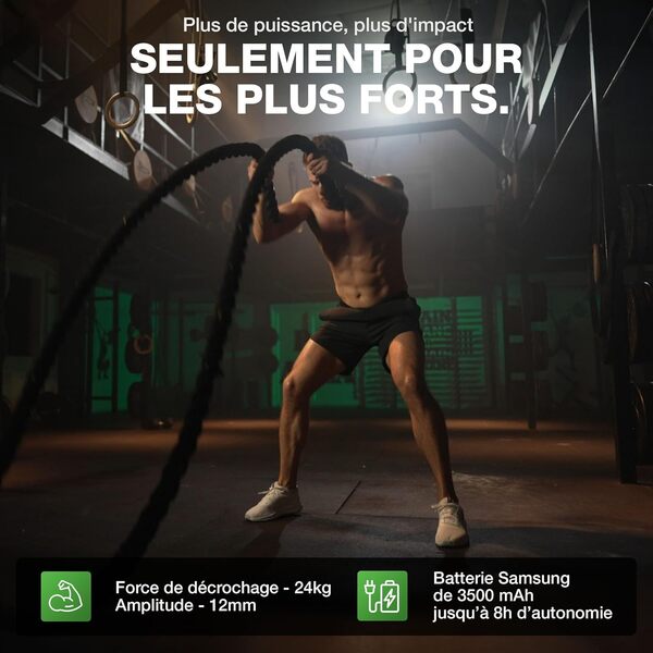 Pistolet de massage professionnel Proberg de Donnerberg | Moteur ultra puisant brushless avec 7 ans de garantie | Massage à percussion des tissues profonds | Récupération, performances et bien-être