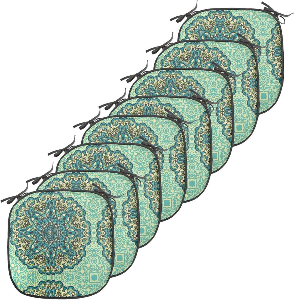 Avis sur les coussins de chaise ethniques Ambesonne : élégance florale en mandala