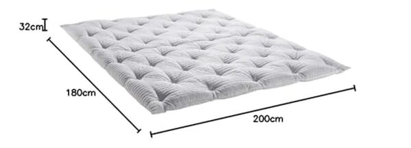 Découvrez le matelas double Evergreenweb 180x200 cm avec surmatelas à mémoire de forme de 32 cm. Confort exceptionnel, durabilité et soutien optimal. Voyez pourquoi il est le choix parfait pour un sommeil réparateur.