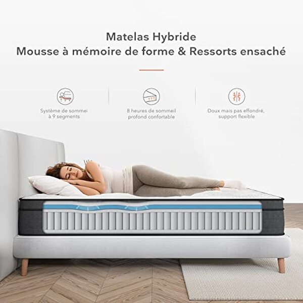 Découvrez notre analyse complète du matelas Sweetnight hybride super king size : confort, soutien et technologie avancée pour un sommeil de rêve.