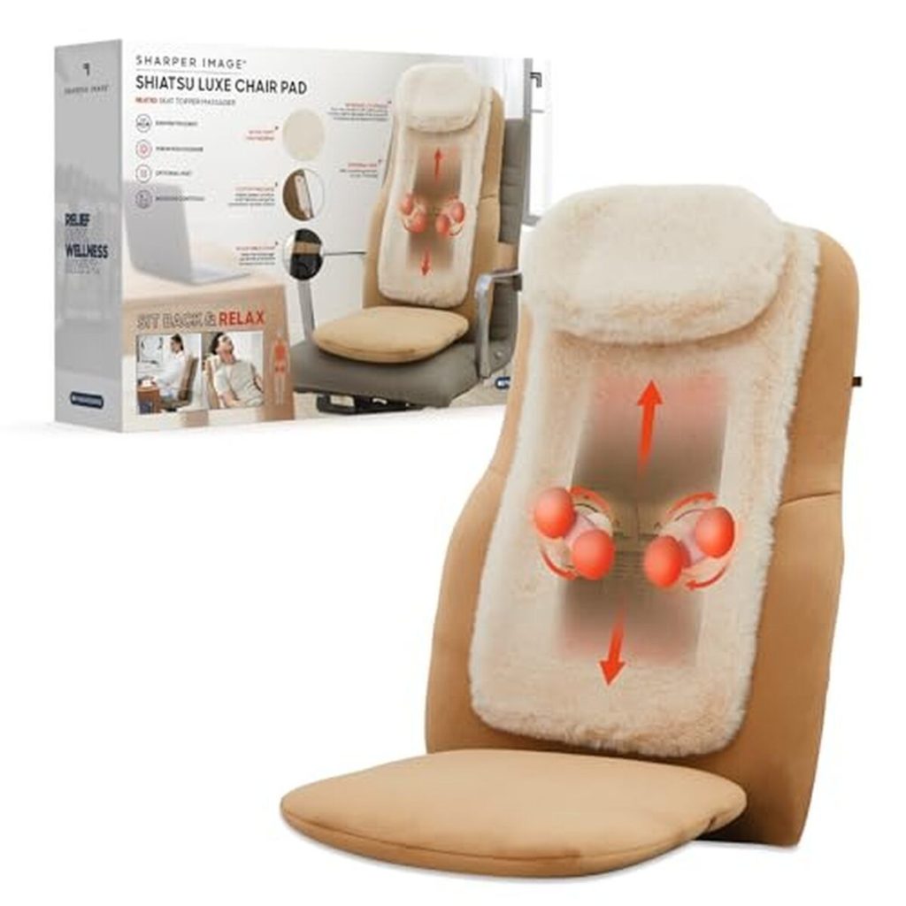 Test : coussin de massage Shiatsu Sharper Image avec chaleur
