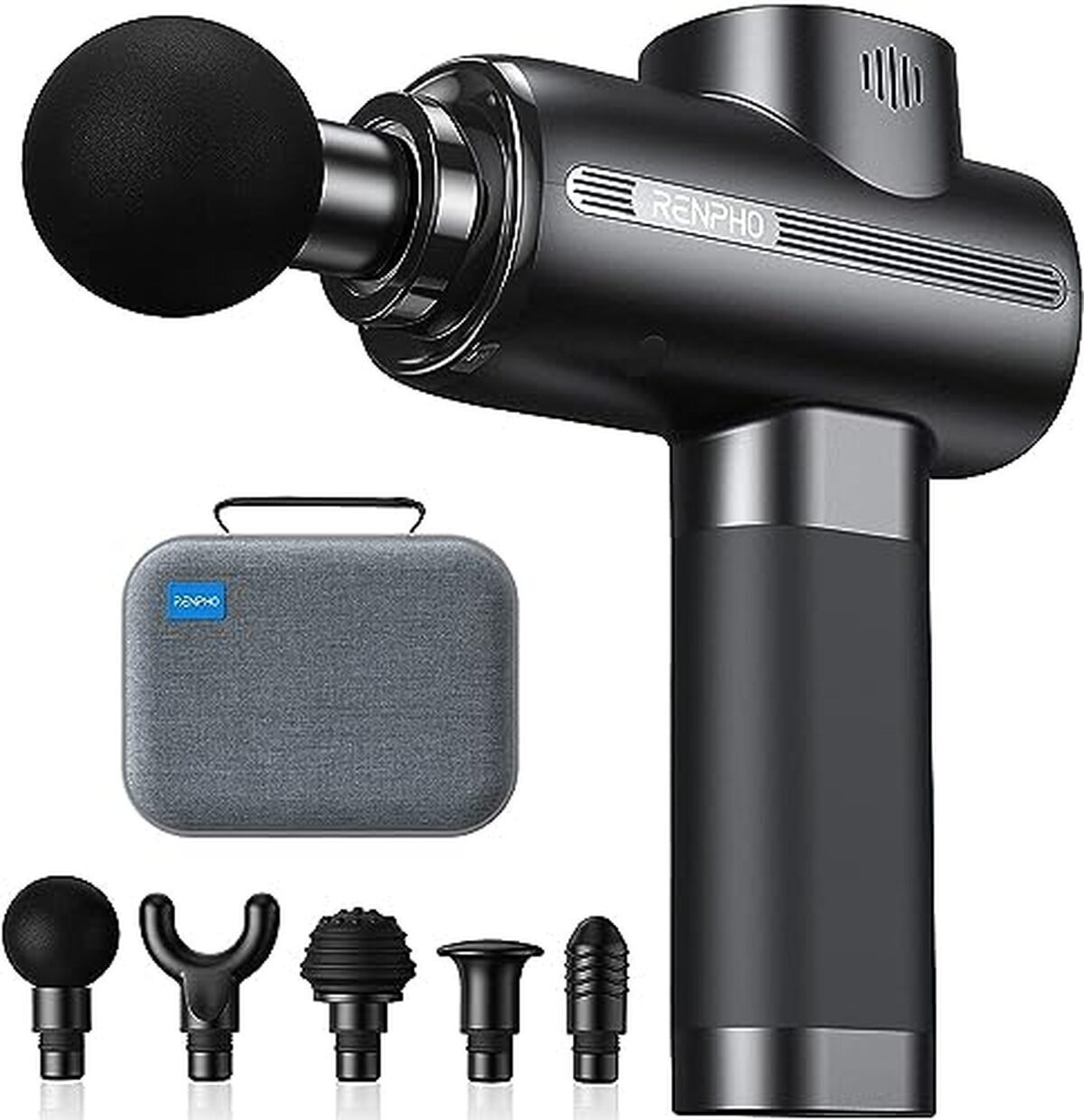 Test du pistolet de massage RENPHO : 3200 tr/min et connectique USB-C