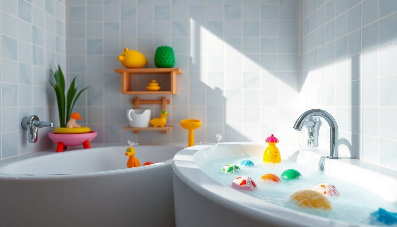 Activités sensorielles pour un bain ludique et éducatif